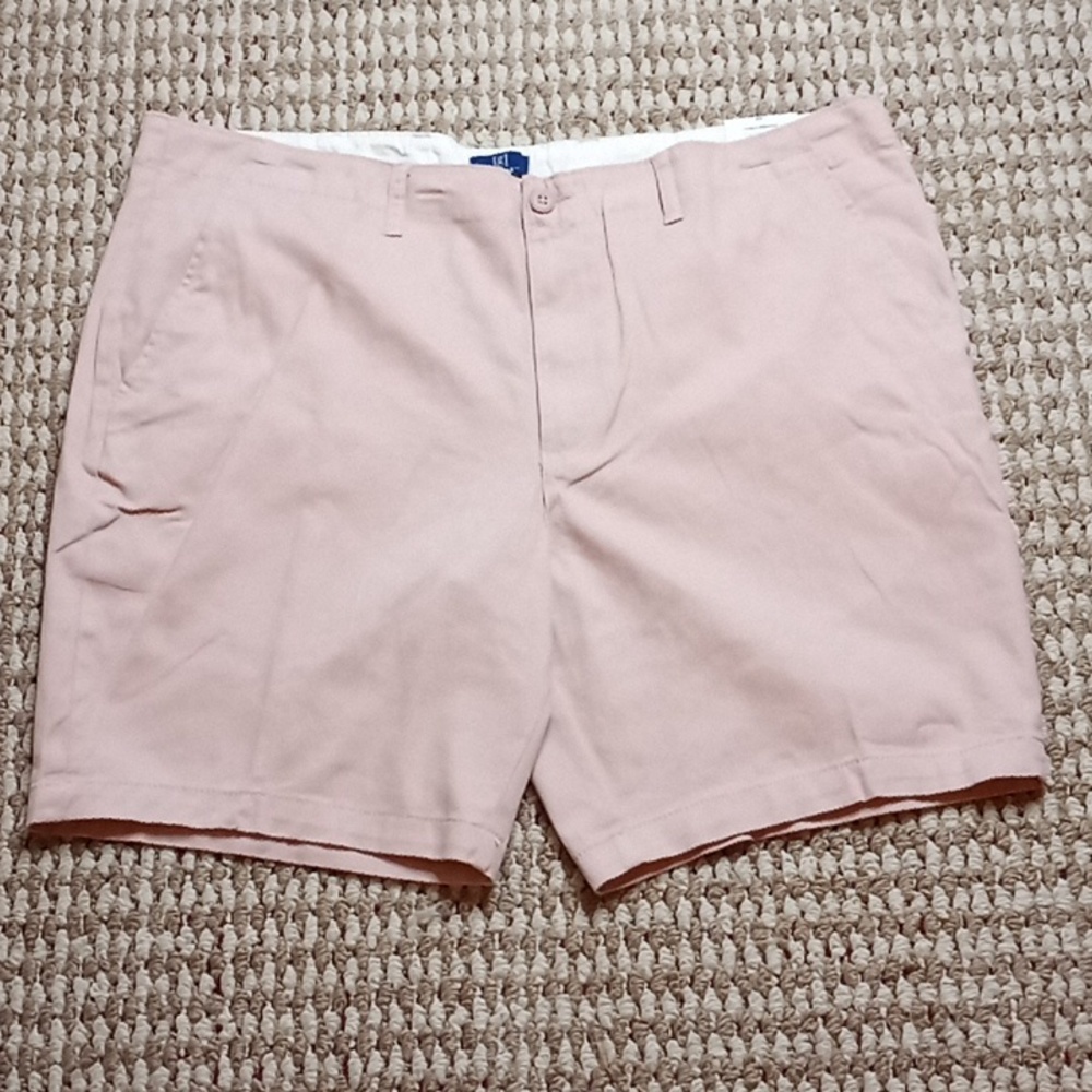 George Above the Knee Shorts Flat Front Size 40 Plus Size Mystical Rose Shorts